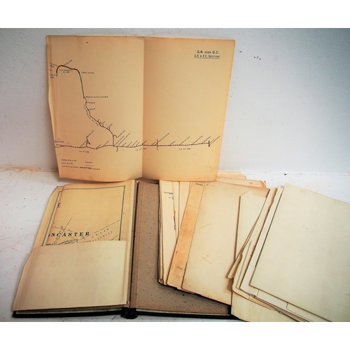 304 - Quantity of Appendix, working timetables. route maps (one in LNER binder) - all in good condition as... 