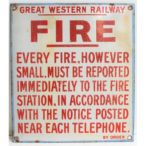 320 - Great Western Railway enamel 