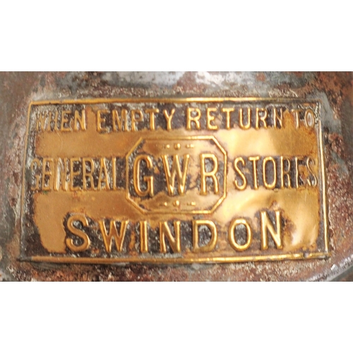 415 - Signal box items - GWR brass leaver plate 