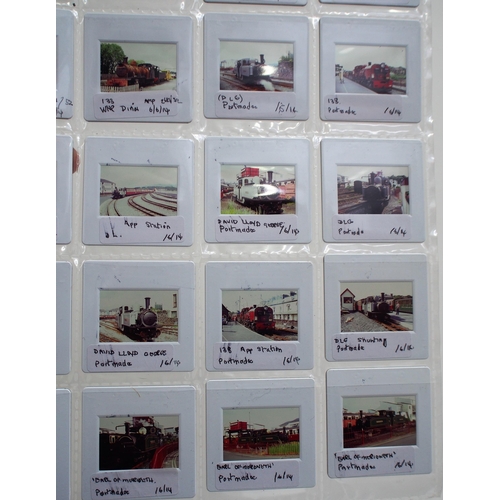 889 - Approx. 1800 annotated colour slides in plastic mounts of preserved steam - appear good quality. (Di... 