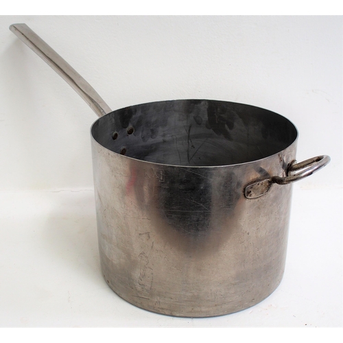 890 - London North Eastern Railway large silvered copper saucepan, 12