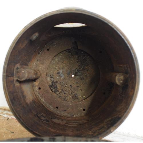 902 - Great Northern Railway signal lamp case complete with GNR makers plate, plated 