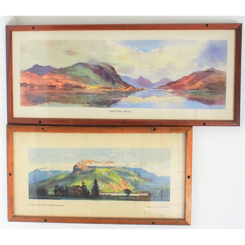 922 - British Railways framed & glazed (copy frames) carriage prints 