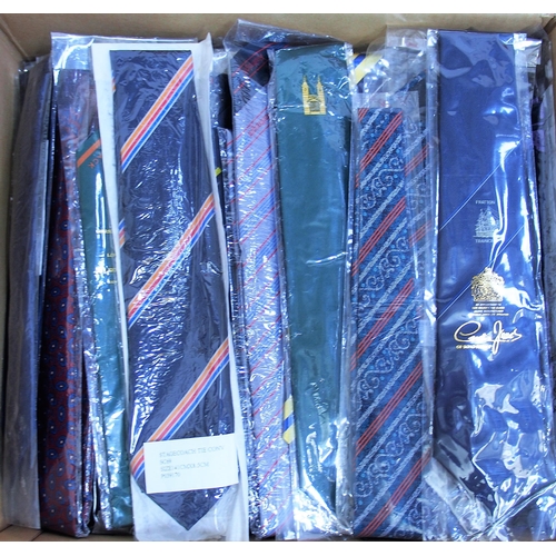 925 - Very large quantity of brand new (in sleeves) railway uniform ties from the private sector & BR. (Di... 