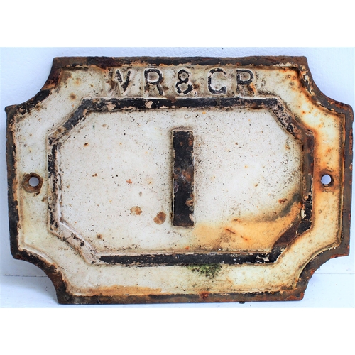 934 - West Riding & Grimsby Railway C/I bridgeplate 