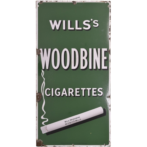 939 - Wills Woodbine Cigarettes, enamel advert, 18