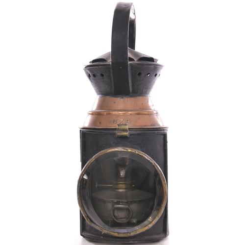 951 - Handlamp, Ridsdales Patent, New Zealand Railway, three aspect with original slide-in interior, coppe... 