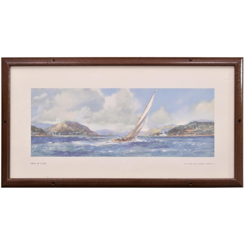 959 - Carriage print, FIRTH OF CLYDE, by Frank H Mason, LNER post-war series, original style frame. (Dispa... 