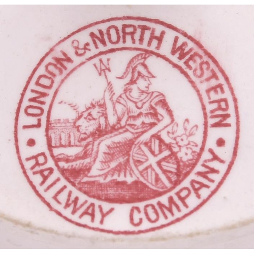 974 - China, LNWR, variety of teapot lids including Crewe, Rugby, Coventry, Lancaster, also Chester teapot... 