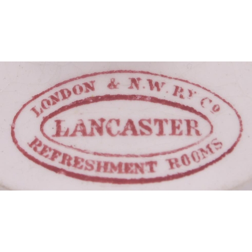 974 - China, LNWR, variety of teapot lids including Crewe, Rugby, Coventry, Lancaster, also Chester teapot... 