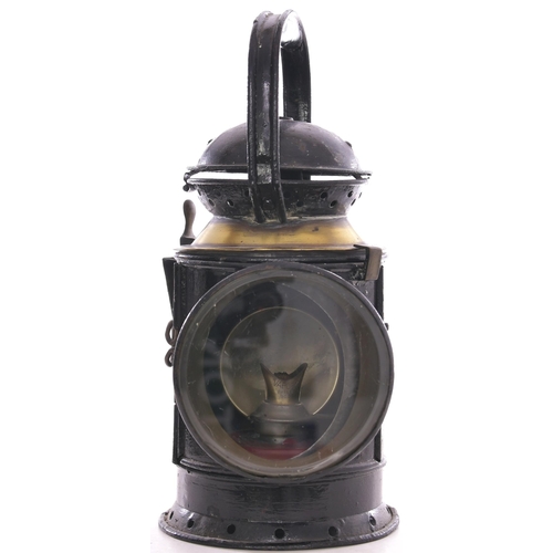 991 - GWR brass collar handlamp, complete with interior, repainted. (Dispatch by Mailboxes/Collect from Ba... 