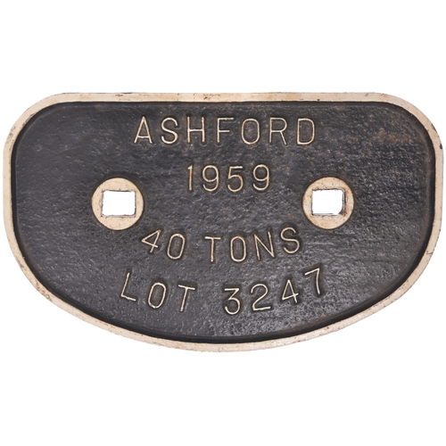 994 - D wagonplates, BR(S) 1948, Ashford, Swindon, Horwich. (4) (Dispatch by Mailboxes/Collect from Banbur... 