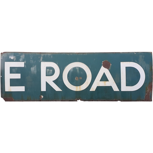 113 - A Southern Railway station sign, GRANGE ROAD, (flangeless), from the Three Bridges to East Grinstead... 