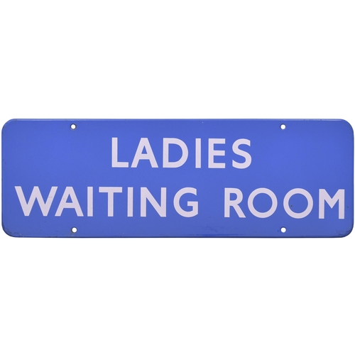 150 - A BR(Sc) doorplate, LADIES WAITING ROOM, (f/f), excellent colour and shine, a small edge chip restor... 