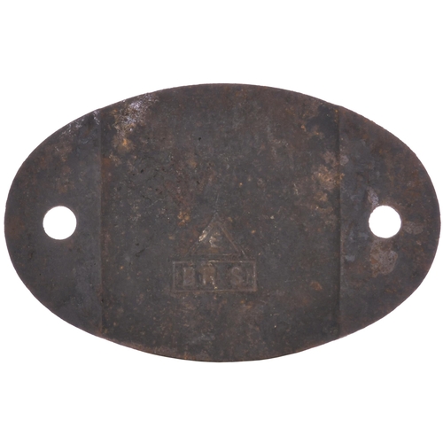 151 - A shedplate, 75G, Eastbourne (1948-June 1965). Ex loco condition. (Postage Band: B)