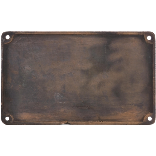 165 - An Italian cabside numberplate, FS, 640.068, from an Italian State Railways (FS) standard gauge 2-6-... 