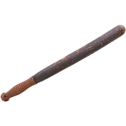 311 - A London and Birmingham Railway policeman's truncheon, with the company initials LBR on the side. Tu... 