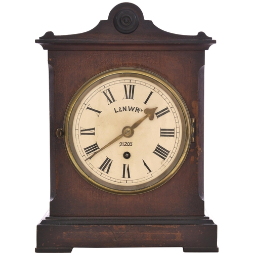 357 - An LNWR mantel clock, with 6