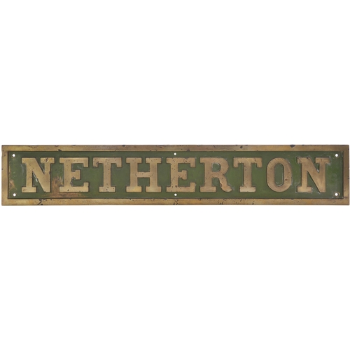 366 - A nameplate NETHERTON. From Manning Wardle 1603 of 1903 a standard gauge 0-6-0ST new to the contract... 