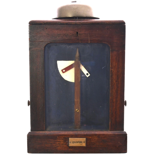 383 - A South Eastern Railway Walkers semaphore block instrument, with bell mounted on the top of the case... 