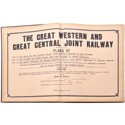 453 - A set of plans for the Great Western and Great Central Joint Committee, Northolt Junction and Ashend... 