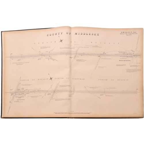 453 - A set of plans for the Great Western and Great Central Joint Committee, Northolt Junction and Ashend... 