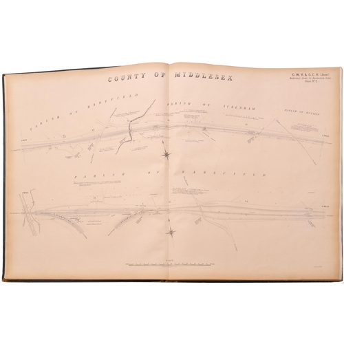 453 - A set of plans for the Great Western and Great Central Joint Committee, Northolt Junction and Ashend... 