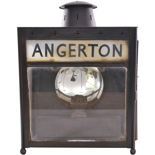 455 - A North British Railway platform wall lamp, ANGERTON, a station on the Wansbeck route between Morpet... 