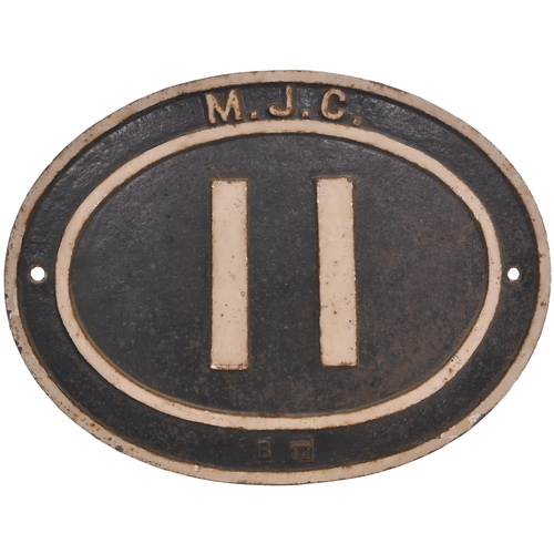 467 - A Methley Joint Committee bridgeplate, MJC 11. The joint line ran between Lofthouse Junction, west o... 