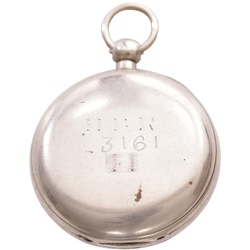 79 - A Hull & Barnsley Railway key wound pocket watch by the American Watch Co, Waltham, Mass, the back m... 