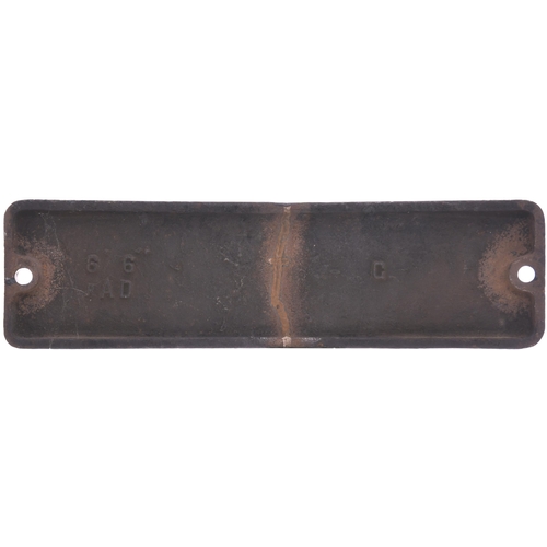 94 - A smokebox numberplate, 65811, from a North Eastern Railway Class P3, LNER J27 Class, 0-6-0 No 1015 ... 