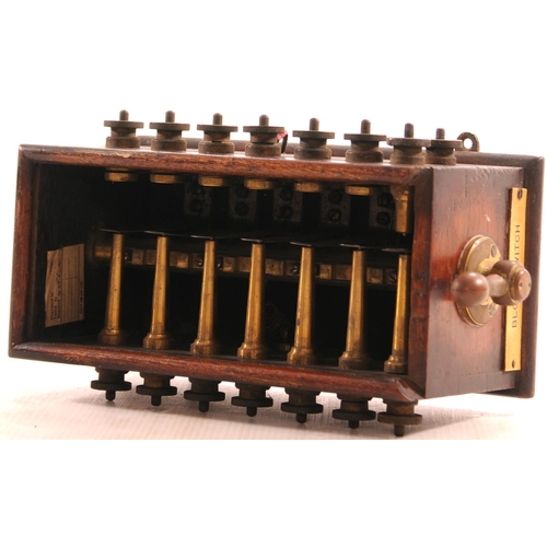 142 - LNER block switch, 14 terminals, ivorine plate, BLOCK SWITCH, length 11