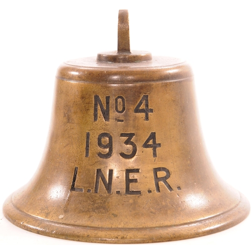 163 - Ships bell, LNER No 4, 1934, base diameter 9