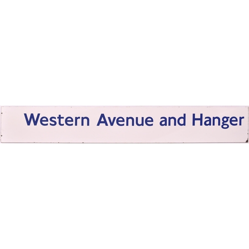 179 - LT sign, WESTERN AVENUE & HANGER LANE, SOUTH-WEST SIDE, enamel, two sections, 46