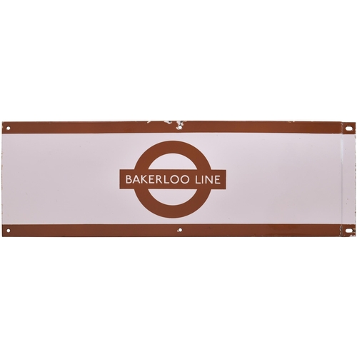 181 - LT frieze Bakerloo Line, enamel, edge chips, 27