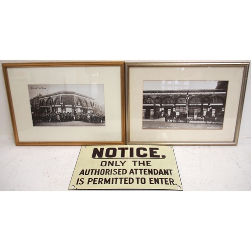 277 - Attendant notice, a BR satchel, a pair of prints and a red guards flag. (4)