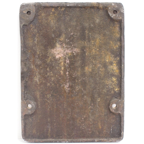 283 - Polish PKP loco plate, cast iron, 8