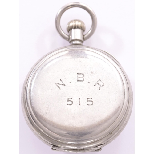 292 - Pocket watch, NBR 515, with second hand dial, makers Elgin (USA), 1920s, with Arabic numerals. Runs ... 