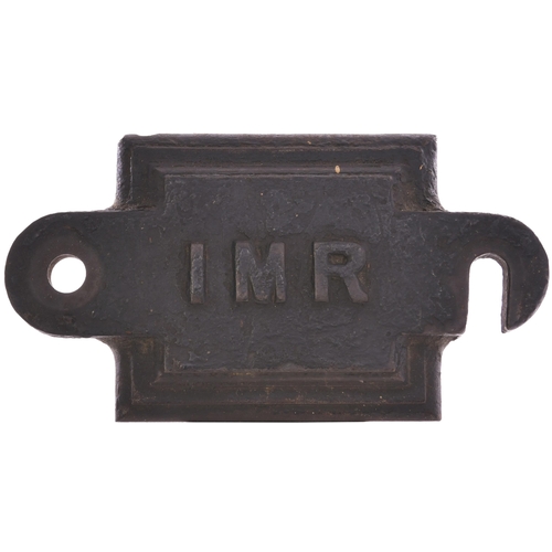 338 - Isle of Man Railway axle box cover, cast iron, 8¼