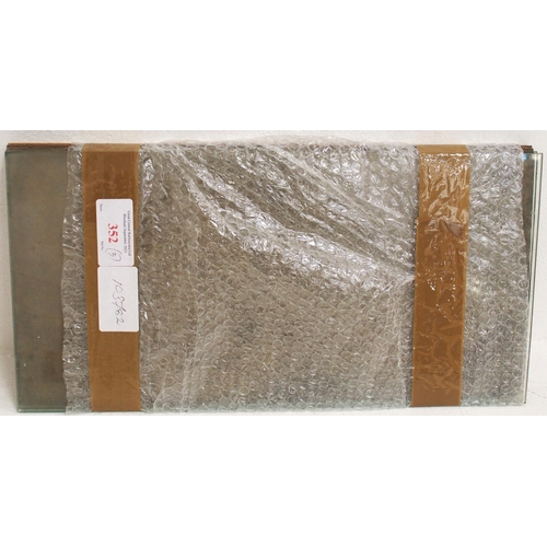 352 - Carriage print frame safety glass panels, 20