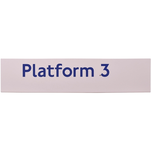 380 - LT sign, PLATFORM 3, from Earls Court station, enamel, f/f, 39½