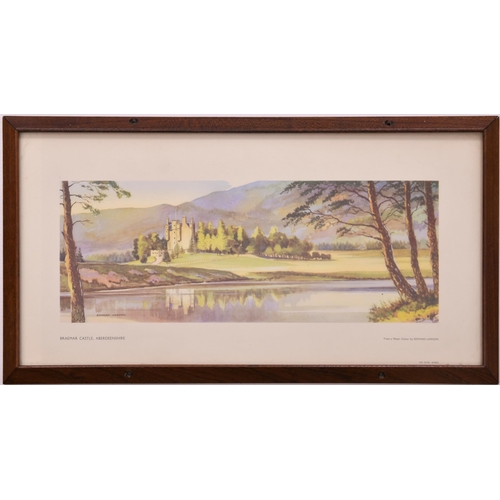 416 - Carriage Print, BRAEMAR CASTLE, by Edward Lawson, framed in the original style. (Dispatch by Mailbox... 