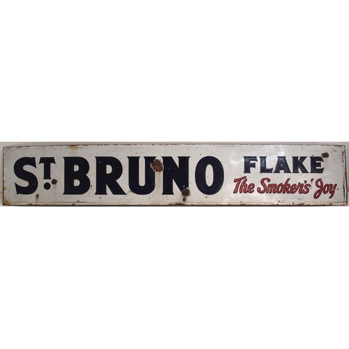 45 - Enamel advert, ST BRUNO FLAKE, 58