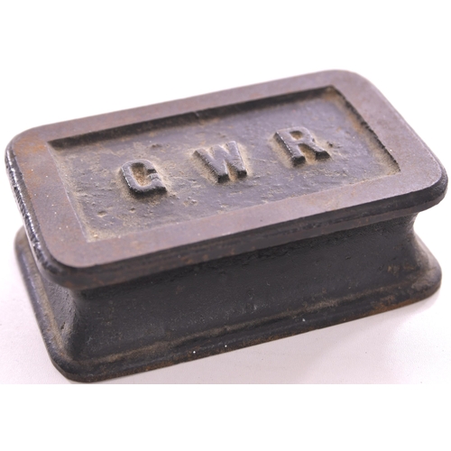 451 - GWR paperweight, cast iron, 4