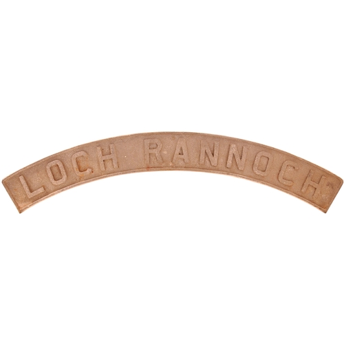 454 - LOCH RANNOCH nameplate, cast in aluminium from the original pattern, length 55½