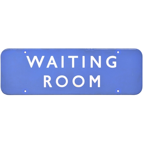 456 - BR(Sc) doorplate, WAITING ROOM, (f/f), enamel, 18