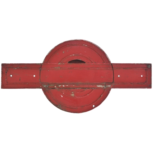 457 - RF bus radiator target, ex LT, cast alloy, original red paintwork, 24