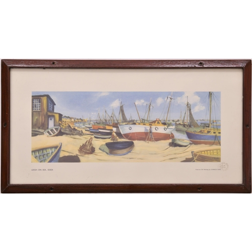 462 - Carriage prints, HARWICH, by Charles King, framed in the original style + LEIGH-ON-SEA, by Charles K... 