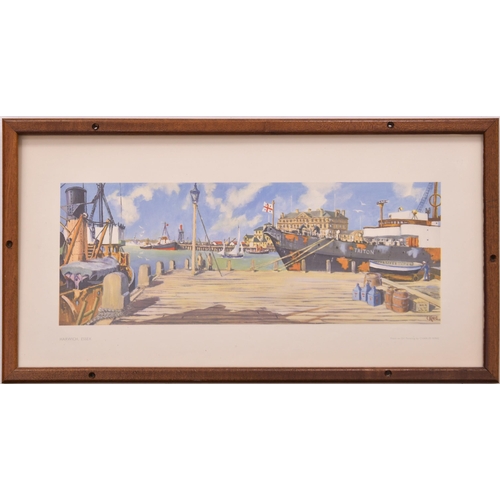 462 - Carriage prints, HARWICH, by Charles King, framed in the original style + LEIGH-ON-SEA, by Charles K... 