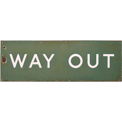 466 - SR WAY OUT enamel sign, 36